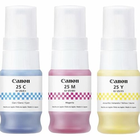 Canon Ink Bottles, f/GX1020/GX2020, 37ml, 3000PgYld, CY/MA/YW, 4PK CNM6277C002